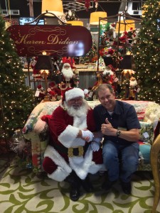 Nelson Spear with Santa Claus